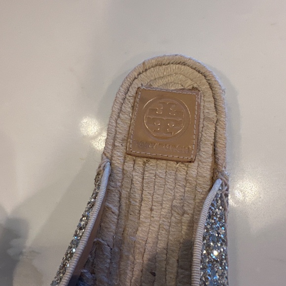 Tory Burch Metalic, Glitter Slip on Espadrilles Size 9 - Picture 4 of 5